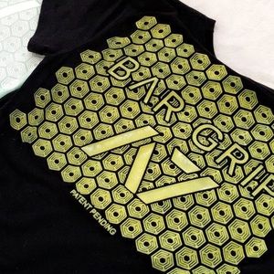 A7 Bar Grip black and neon yellow T-shirt
